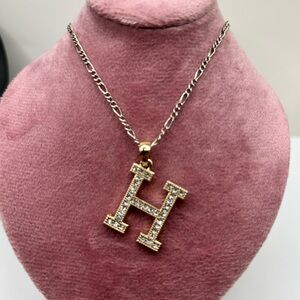SALE 3/$20 Letter “H” Charm Necklace